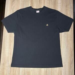 Brooks Brothers 1818 Vintage Black Gold Logo TShirt Large